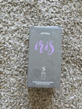 doTERRA Iris Portable Ultrasonic Diffuser - Gray with Purple Logo